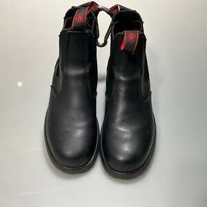 Redback Bobcat Black Leather Chelsea Work Boots, Size 8 - Australian Made